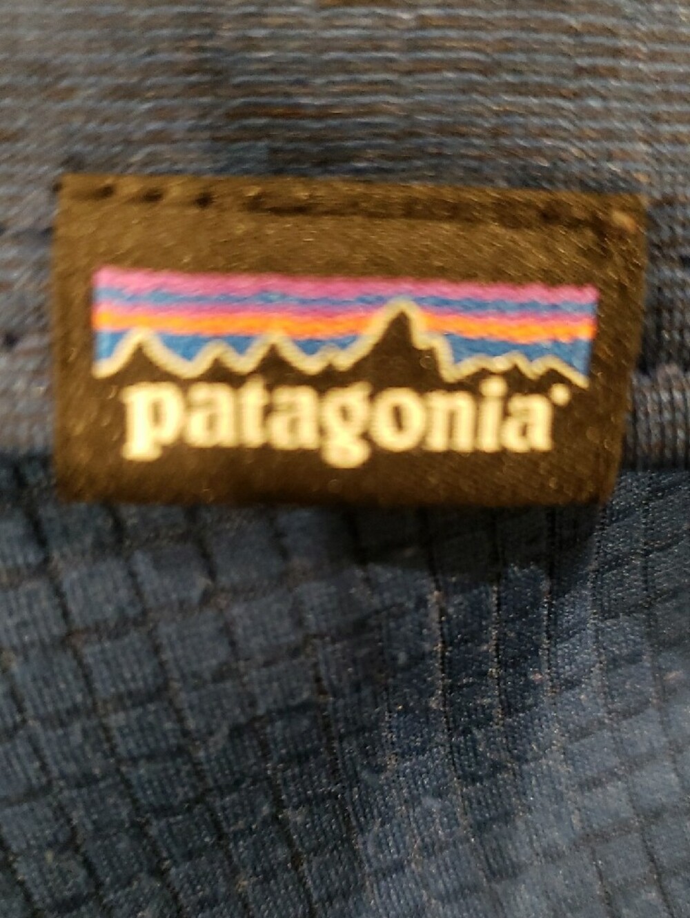 Patagonia Vintage Deep Blue Quarter-Zip Pullover Midweight Capilene - Picture 5 of 6